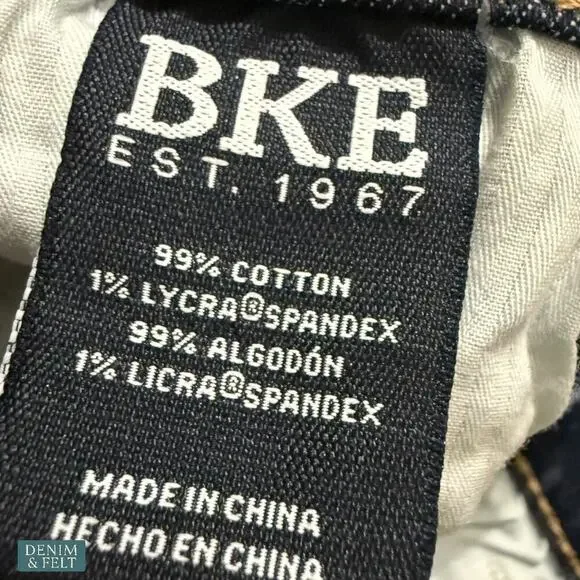 BKE Jake Bootcut Stretch Jeans Men’s 30x32 Macon Wash Distressed Denim NEW~NWT